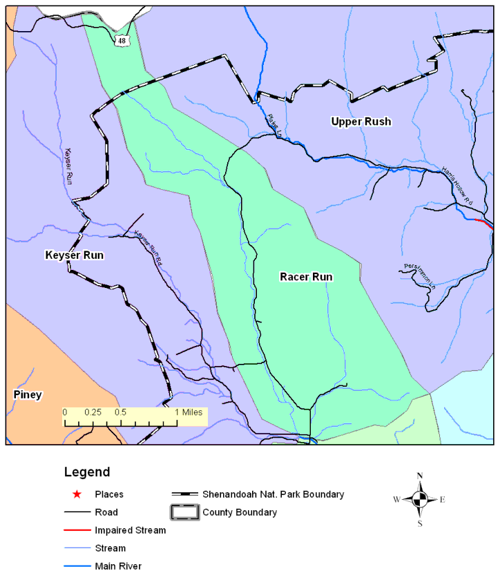 Racer Run, Overview Map